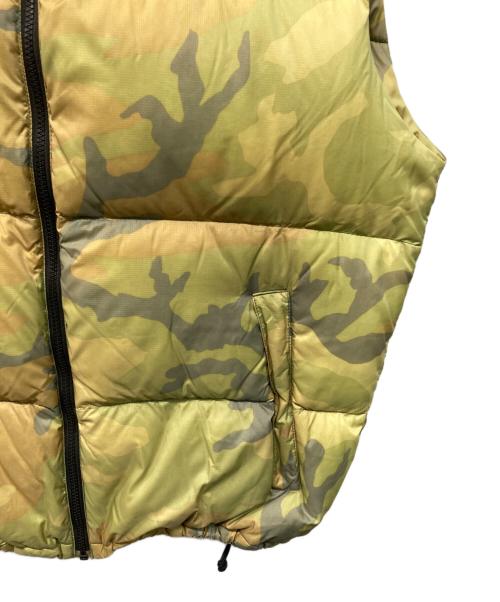 THE NORTH FACE（ザ ノース フェイス）THE NORTH FACE (ザ ノース フェイス) Nuptse Down Vest Jacket(ヌプシ ダウン ベスト ジャケット) センターロゴ Center Logo イエローカモ サイズ:Lの古着・服飾アイテム