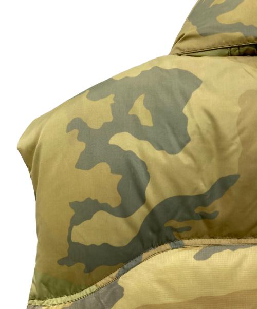 THE NORTH FACE（ザ ノース フェイス）THE NORTH FACE (ザ ノース フェイス) Nuptse Down Vest Jacket(ヌプシ ダウン ベスト ジャケット) センターロゴ Center Logo イエローカモ サイズ:Lの古着・服飾アイテム