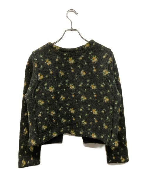 PERVERZE（パーバーズ）PERVERZE (パーバーズ) Floral Dot Knit Cardigan(フローラル ドット ニット カーディガン) ブラック サイズ:Freeの古着・服飾アイテム
