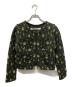 PERVERZE（パーバーズ）の古着「Floral Dot Knit Cardigan(フローラル ドット ニット カーディガン)」｜ブラック