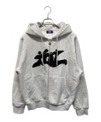 SOL soonerorlaterソル スーナーオアレイター）の古着「3GUYS ZIP HOODIE(スリーガイズ ジップ フーディー)」｜グレー