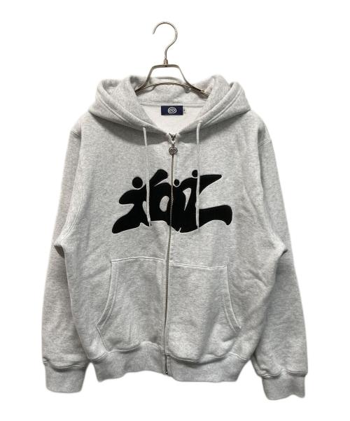 SOL soonerorlater（ソル スーナーオアレイター）SOL soonerorlater (ソル スーナーオアレイター) 3GUYS ZIP HOODIE(スリーガイズ ジップ フーディー) グレー サイズ:Mの古着・服飾アイテム