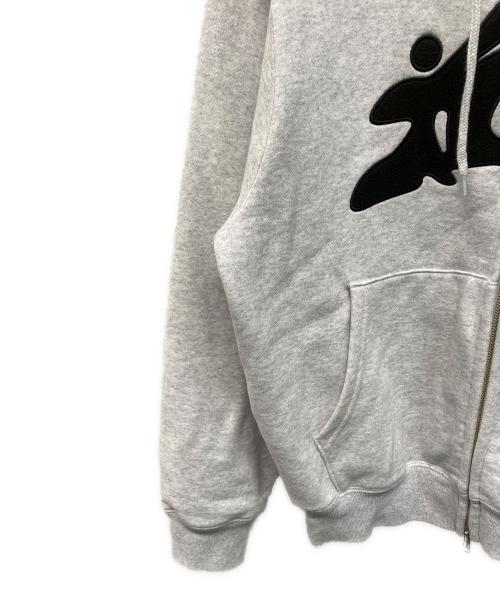 SOL soonerorlater（ソル スーナーオアレイター）SOL soonerorlater (ソル スーナーオアレイター) 3GUYS ZIP HOODIE(スリーガイズ ジップ フーディー) グレー サイズ:Mの古着・服飾アイテム