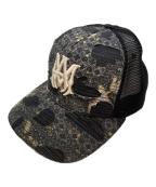 AMIRIアミリ）の古着「BANDANA REPAIR LOGO CAP(バンダナ リペア ロゴ キャップ) アメリカ製」｜グレー