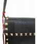 中古・古着 VALENTINO (ヴァレンティノ) ショルダーバッグ ブラック 未使用品：39800円