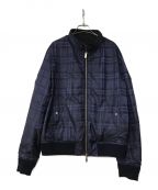 Berlutiベルルッティ）の古着「Reversible Harrington Blouson」｜ネイビー