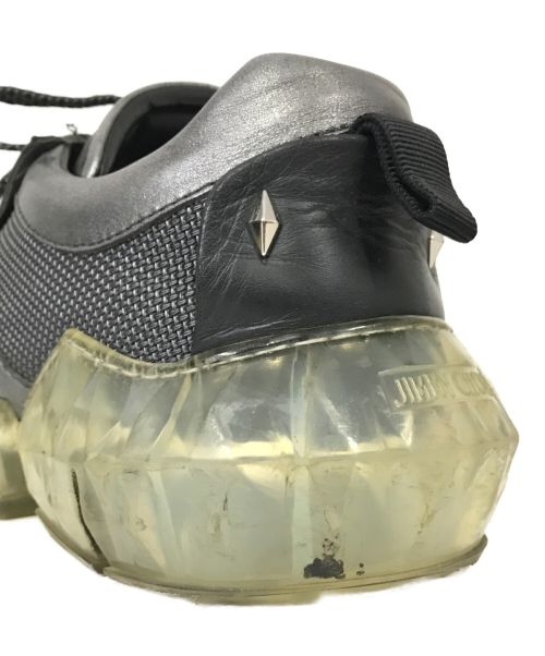 JIMMY CHOO（ジミーチュウ）JIMMY CHOO (ジミーチュウ) ダイヤモンドスニーカー グレー サイズ:42の古着・服飾アイテム