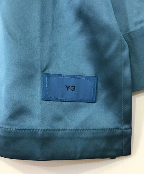 Y-3（ワイスリー）Y-3 (ワイスリー) テックシルクシャツ ブルー サイズ:Sの古着・服飾アイテム