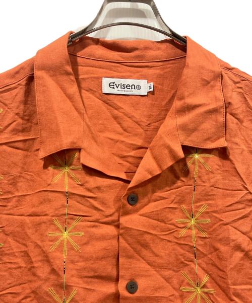 EVISEN（エビセン）EVISEN (エビセン) FIREWORKS SHIRT オレンジ サイズ:XLの古着・服飾アイテム
