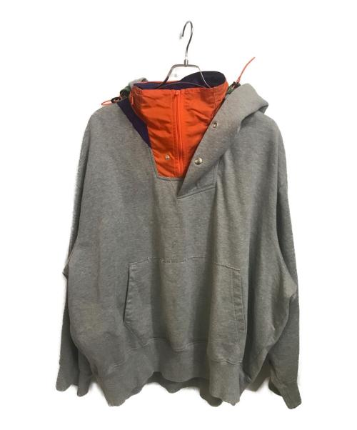 KOLOR（カラー）KOLOR (カラー) アシンメトリー パーカー グレー サイズ:2の古着・服飾アイテム