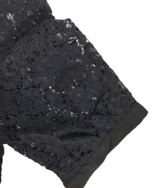 Mystrada（マイストラーダ）Mystrada (マイストラーダ) シャンブレーレースマーメイドドレス ブラック サイズ:38の古着・服飾アイテム