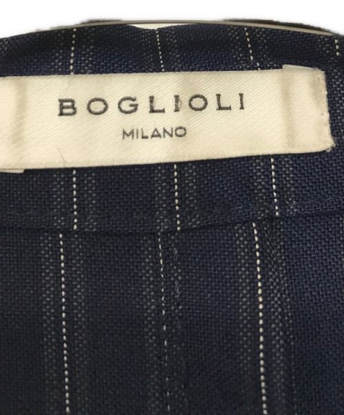 BOGLIOLI（ボリオリ）BOGLIOLI (ボリオリ) ストライプセットアップ ネイビー サイズ:44の古着・服飾アイテム