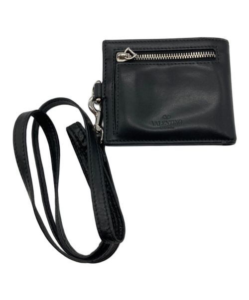 VALENTINO GARAVANI（ヴァレンティノ・ガラヴァーニ）VALENTINO GARAVANI (ヴァレンティノ・ガラヴァーニ) トラップ付きネックウォレット ブラック サイズ:表記なしの古着・服飾アイテム