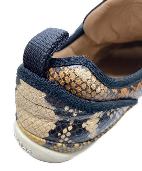 Chloe（クロエ）Chloe (クロエ) SONNIEパイソン型押しスニーカー ベージュ サイズ:36の古着・服飾アイテム