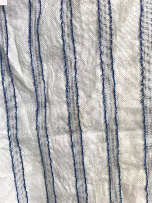 SIMPLY COMPLICATED（シンプリーコンプリケイティド）SIMPLY COMPLICATED (シンプリーコンプリケイティド) FRINGE STRIPE PULLOVER SHIRT ホワイト サイズ:3の古着・服飾アイテム