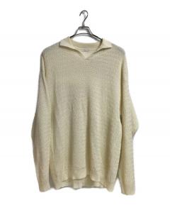 中古・古着通販】ANCELLM (アンセルム) WOOL BORDER SKIPPER SHIRT