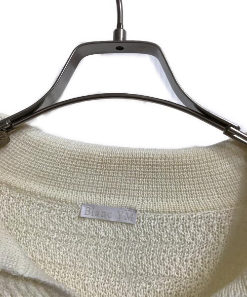 Blanc YM（ブランワイエム）Blanc YM (ブランワイエム) Skipper Knit Shirt ホワイト サイズ:FREEの古着・服飾アイテム