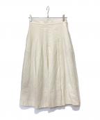 N.O.R.Cノーク）の古着「ウールプリーツスカート」｜ホワイト