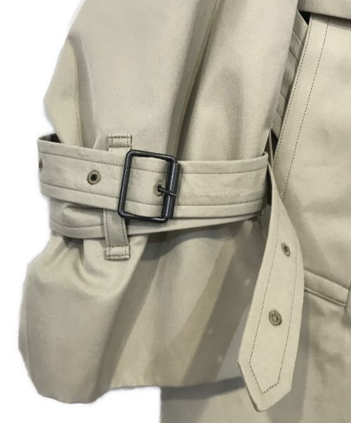 BLURHMS（ブラームス）blurhms (ブラームス) Gabardine Double Belt Trench Coat ベージュ サイズ:3の古着・服飾アイテム