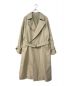 blurhms（ブラームス）の古着「Gabardine Double Belt Trench Coat」｜ベージュ
