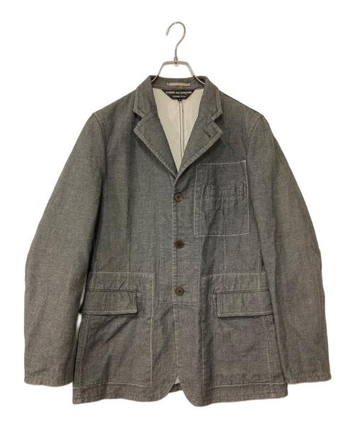 COMME des GARCONS HOMME PLUS（コムデギャルソンオムプリュス）COMME des GARCONS HOMME PLUS (コムデギャルソンオムプリュス) リバーシブルジャケット グレー サイズ:Mの古着・服飾アイテム