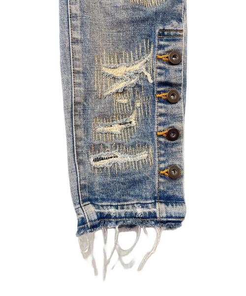 MLVINCE（メルヴィンス）MLVINCE (メルヴィンス) TYPE-1 SLIM DESTROYED JEANS インディゴ サイズ:32の古着・服飾アイテム