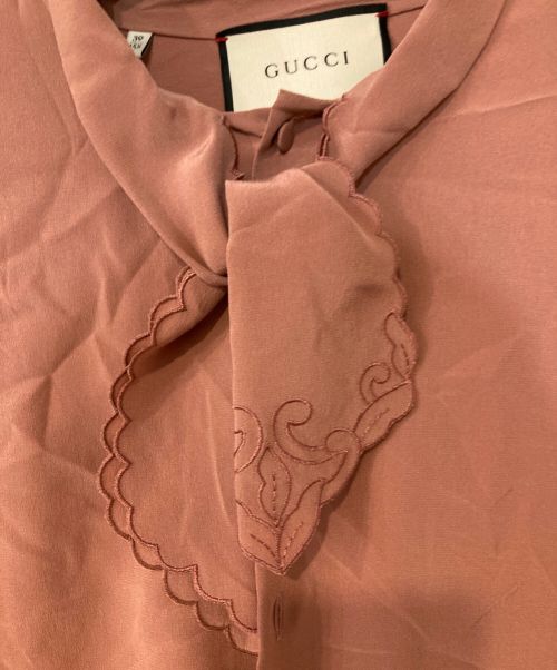 GUCCI（グッチ）GUCCI (グッチ) 半袖シャツ ピンク サイズ:15 1/2の古着・服飾アイテム