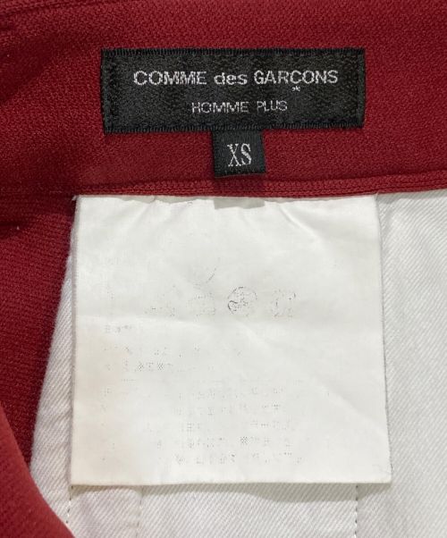 COMME des GARCONS HOMME PLUS（コムデギャルソンオムプリュス）COMME des GARCONS HOMME PLUS (コムデギャルソンオムプリュス) ポリエステルサルエルパン レッド サイズ:XSの古着・服飾アイテム