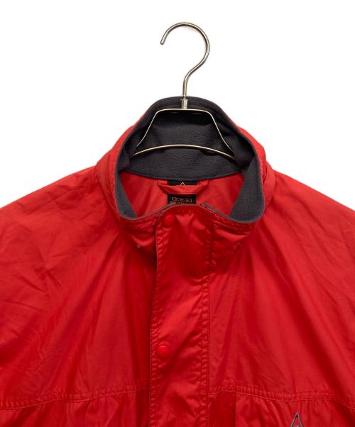 NIKE ACG（ナイキエーシージー）NIKE ACG (ナイキエージーシー) 2トーンナイロンジャケット レッド×グレー サイズ:Mの古着・服飾アイテム