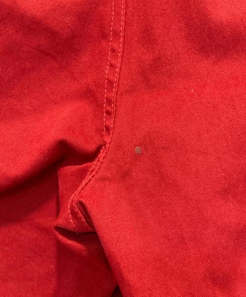 XANDER ZHOU（ザンダーゾウ）XANDER ZHOU (ザンダーゾウ) タックカラーパンツ レッド サイズ:46の古着・服飾アイテム