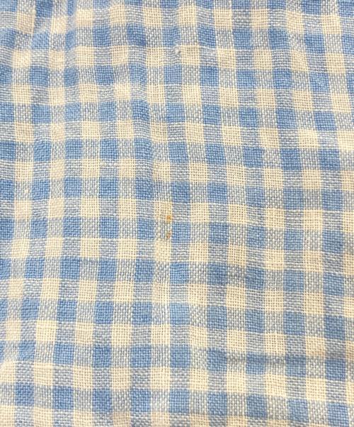 RALPH LAUREN（ラルフローレン）RALPH LAUREN (ラルフローレン) リネンギンガムチェックシャツ スカイブルー サイズ:2XBの古着・服飾アイテム