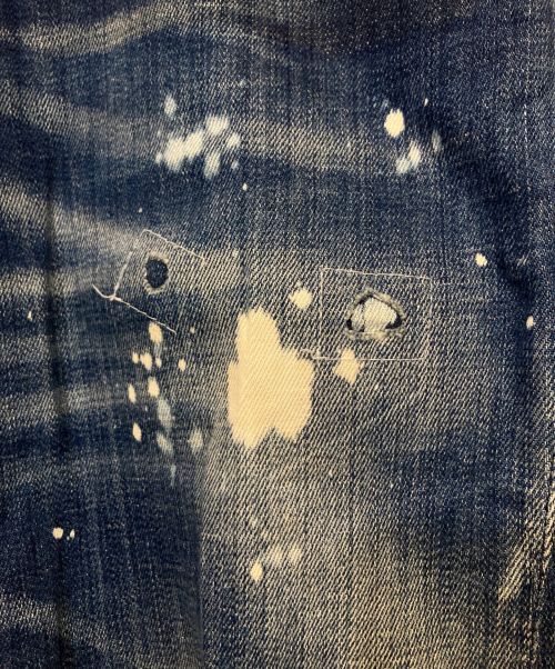 DSQUARED2（ディースクエアード）DSQUARED2 (ディースクエアード) ヴィンテージ加工セクシーツイストジーンデニムパンツ インディゴ サイズ:42の古着・服飾アイテム