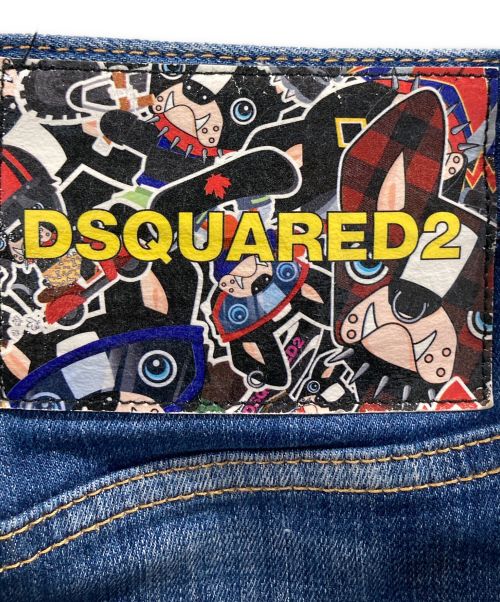 DSQUARED2（ディースクエアード）DSQUARED2 (ディースクエアード) ヴィンテージ加工セクシーツイストジーンデニムパンツ インディゴ サイズ:42の古着・服飾アイテム