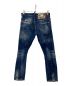 DSQUARED2 (ディースクエアード) ヴィンテージ加工セクシーツイストジーンデニムパンツ インディゴ サイズ:42：15000円