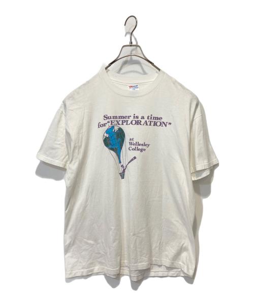 Hanes（ヘインズ）Hanes (ヘインズ) プリントTシャツ ホワイト サイズ:XLの古着・服飾アイテム