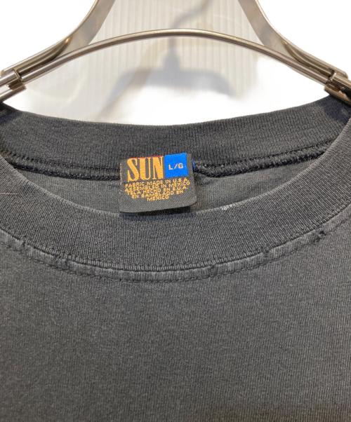 sun（サン）sun (サン) プリントTシャツ ブラック サイズ:Lの古着・服飾アイテム