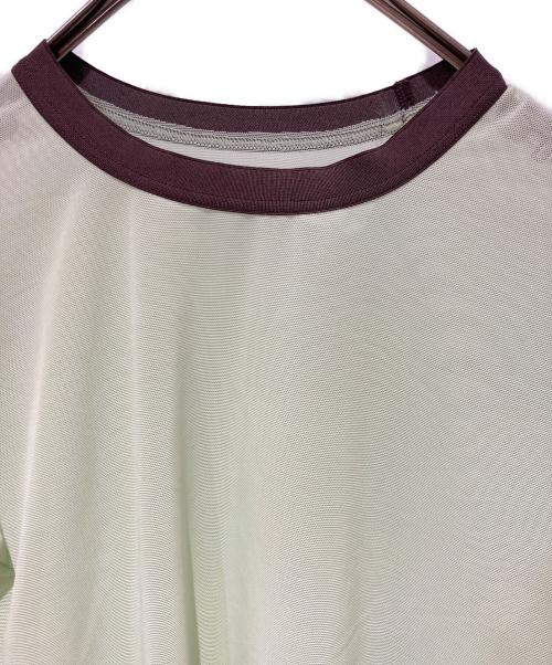 OVERNEATH（オーバーニース）OVERNEATH (オーバーニース) シアーTシャツ グリーン サイズ:Mの古着・服飾アイテム