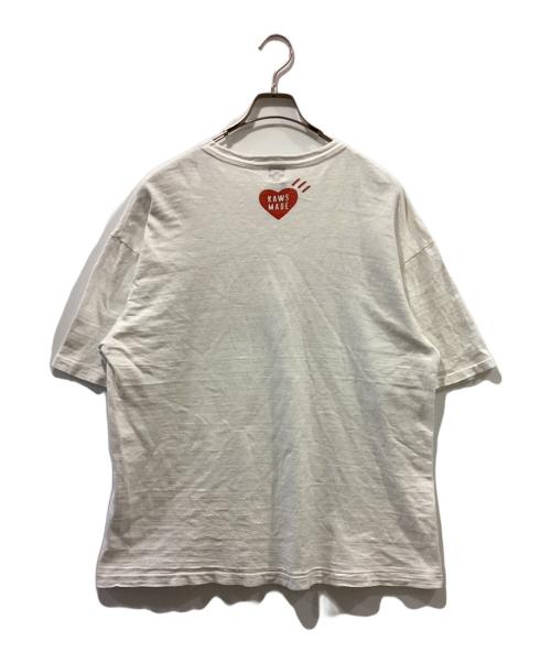 HUMAN MADE（ヒューマンメイド）HUMAN MADE (ヒューマンメイド) KAWS (カウズ) プリントTシャツ ホワイト サイズ:2XLの古着・服飾アイテム