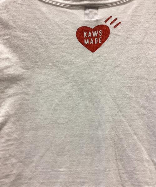 HUMAN MADE（ヒューマンメイド）HUMAN MADE (ヒューマンメイド) KAWS (カウズ) プリントTシャツ ホワイト サイズ:2XLの古着・服飾アイテム