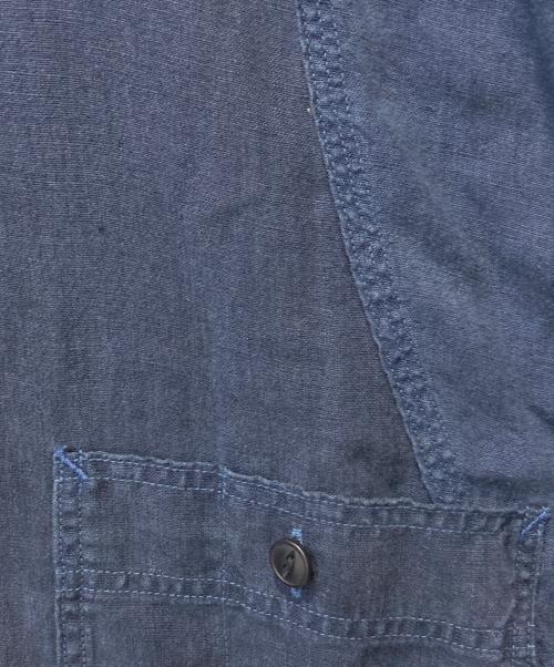 NIGEL CABOURN（ナイジェルケーボン）NIGEL CABOURN (ナイジェルケーボン) リネンシャツ ネイビー サイズ:48の古着・服飾アイテム