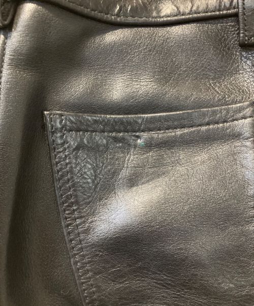 VANSON（バンソン）VANSON (バンソン) レザーパンツ ブラック サイズ:28の古着・服飾アイテム