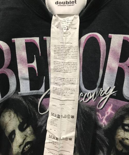 doublet（ダブレット）doublet (ダブレット) BEFORE AFTER IDOL T-SHIRT ブラック サイズ:Mの古着・服飾アイテム