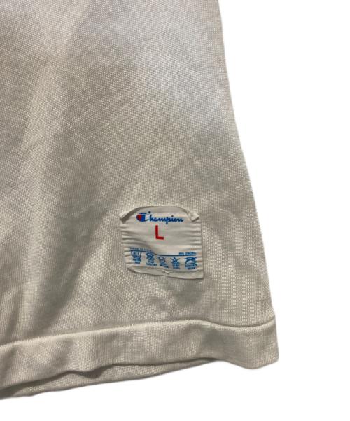 Champion（チャンピオン）Champion (チャンピオン) フットボールTシャツ ホワイト サイズ:Ｌの古着・服飾アイテム