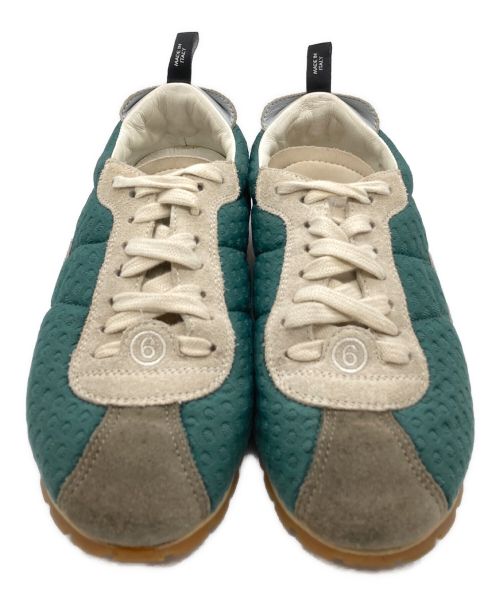 MM6 Maison Margiela（エムエムシックスメゾンマルジェラ）MM6 Maison Margiela (エムエムシックス メゾンマルジェラ) ローカットスニーカー グリーン サイズ:37の古着・服飾アイテム
