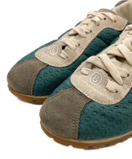 MM6 Maison Margiela（エムエムシックスメゾンマルジェラ）MM6 Maison Margiela (エムエムシックス メゾンマルジェラ) ローカットスニーカー グリーン サイズ:37の古着・服飾アイテム