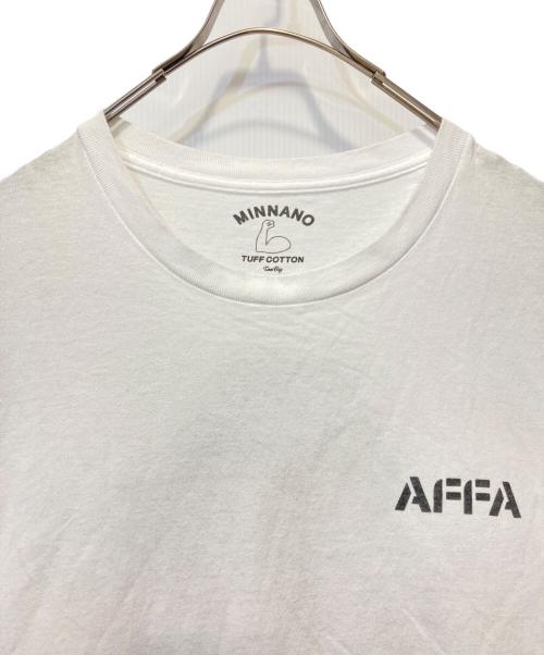 MIN-NANO（ミンナノ）MIN-NANO (ミンナノ) AFFA Tee ホワイト サイズ:Too Bigの古着・服飾アイテム