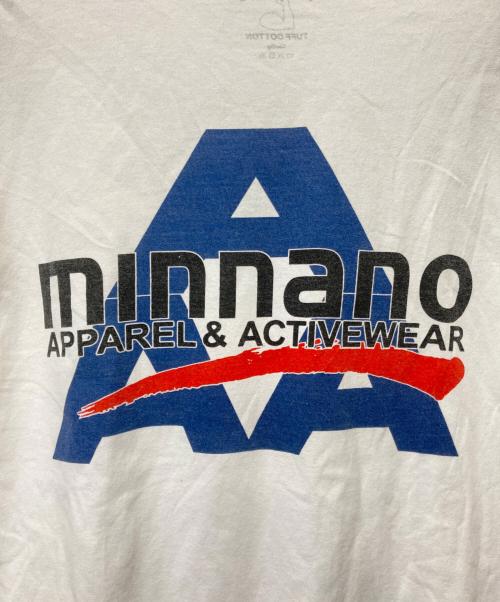 MIN-NANO（ミンナノ）MIN-NANO (ミンナノ) AFFA Tee ホワイト サイズ:Too Bigの古着・服飾アイテム