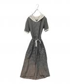 PINK HOUSEピンクハウス）の古着「半袖ワンピース」｜ブラック