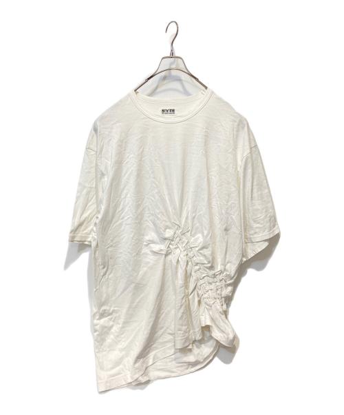 s'yte（サイト）s'yte (サイト) 40/2CottonJersey Lattice Smocking T-shirt ホワイト サイズ:3の古着・服飾アイテム