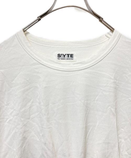 s'yte（サイト）s'yte (サイト) 40/2CottonJersey Lattice Smocking T-shirt ホワイト サイズ:3の古着・服飾アイテム